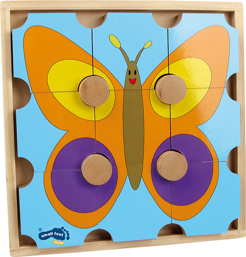 Holzpuzzle Bär und Schmetterling - small foot