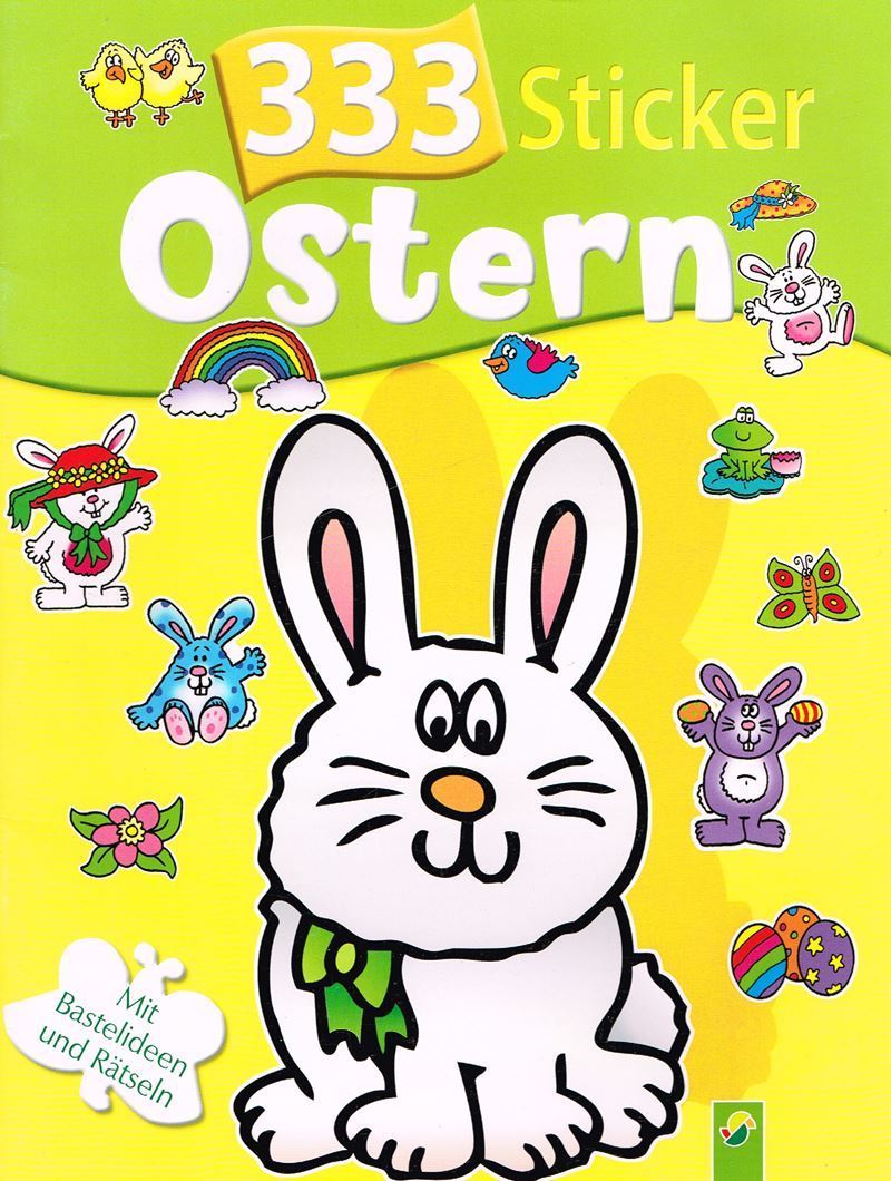 333 Sticker zu Ostern - Mit Bastelideen und Rätseln - leicht beschädigt