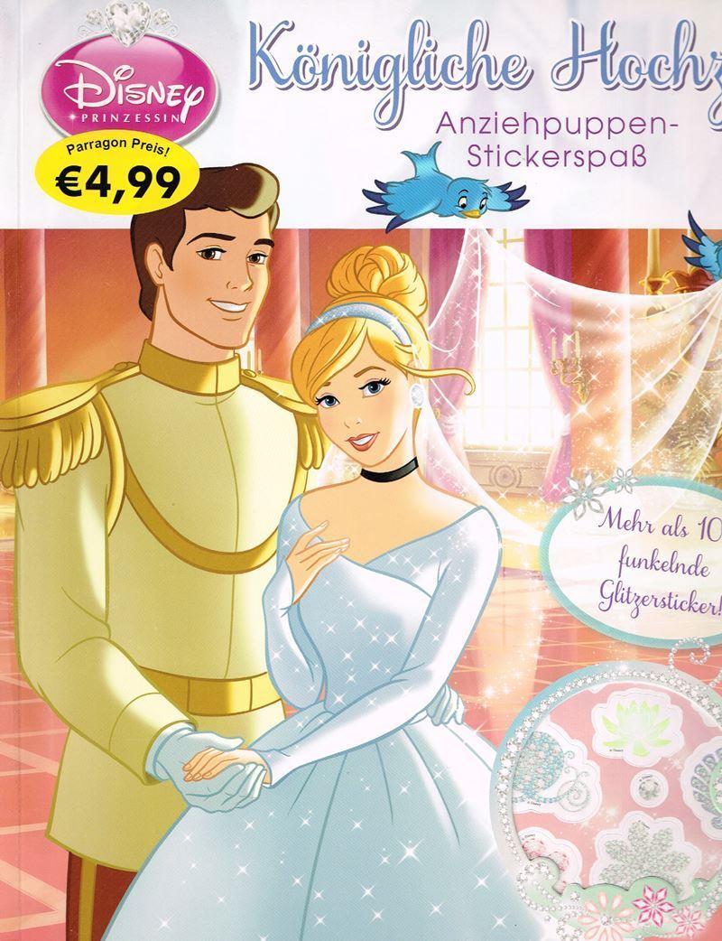 Königliche Hochzeit - Anziehpuppen Stickerspaß mit mehr als 100 funkelnde Glitzersticker