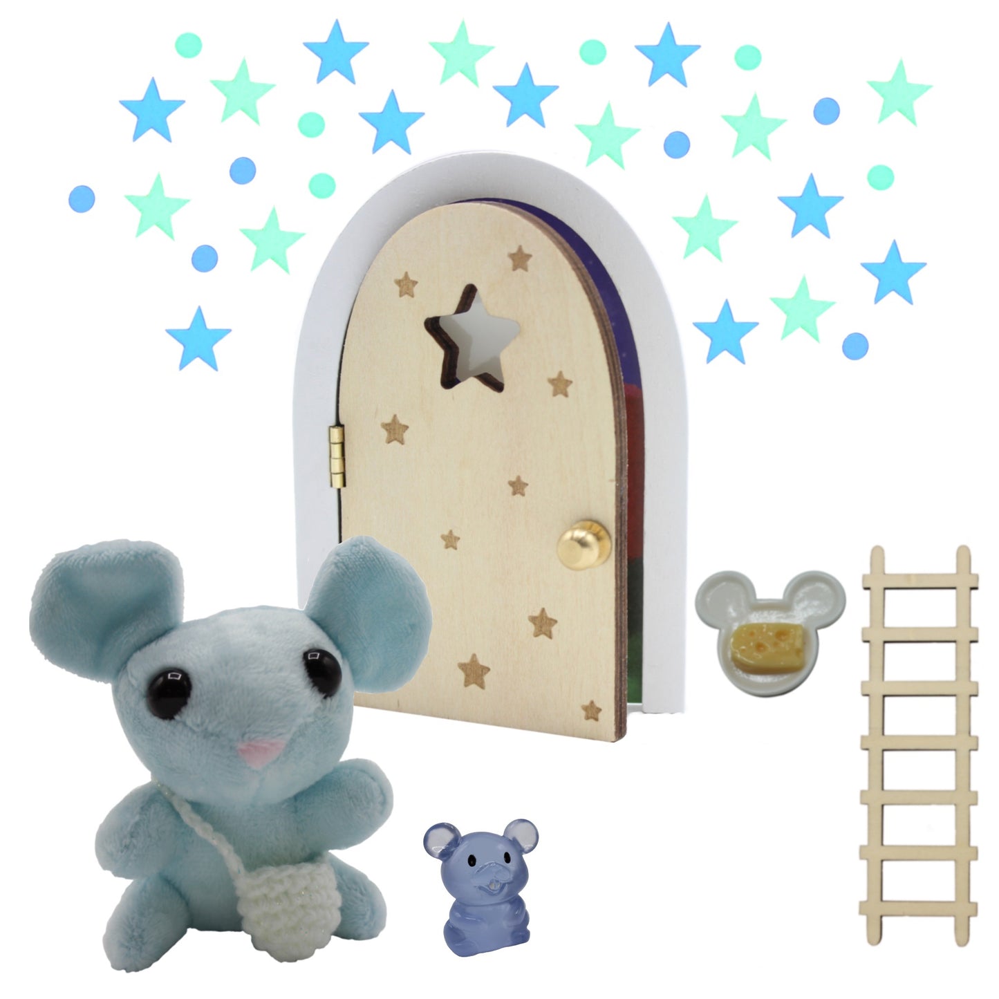 Plüsch Zahnfee Set - leuchtet im dunklen - Ein zauberhaftes DIY-Set für den Zahnwechsel mit funkelnden Extras, liebevoll und kreativ gestaltbar.