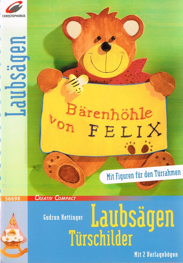 Laubsägen Türschilder - mit 2 Vorlagenbögen